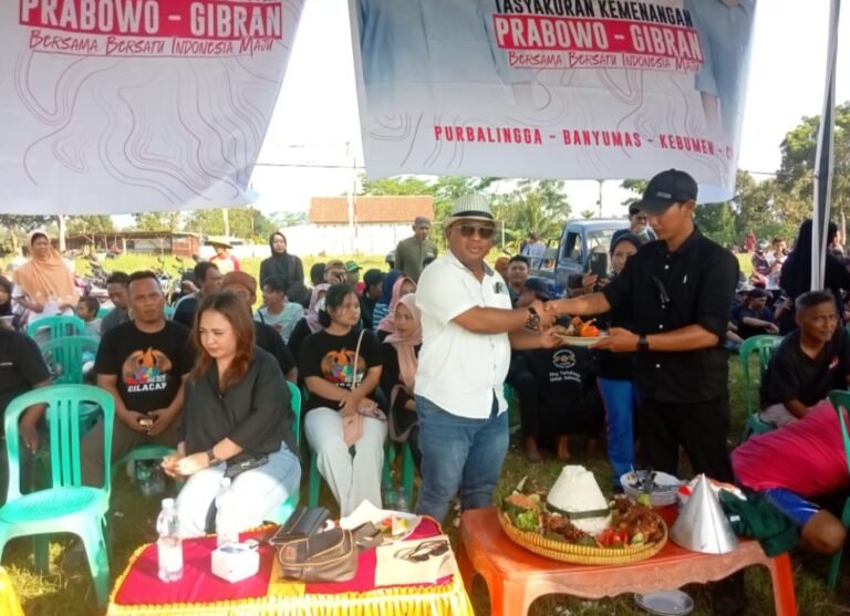 Relawan Bumi Ngapak Raya Purbalingga Gelar Tasyakuran Kemenangan Prabowo-Gibran